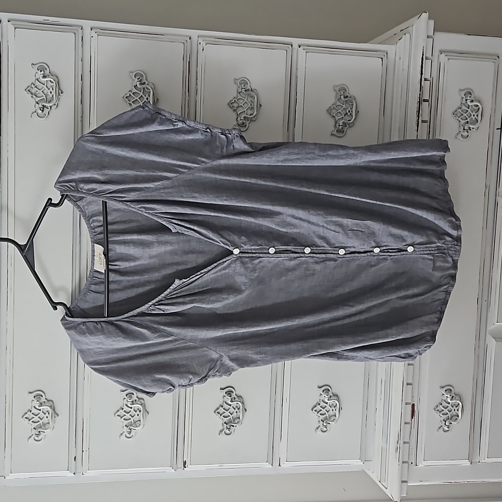 Ann Taylor LOFT top,  blue size Large